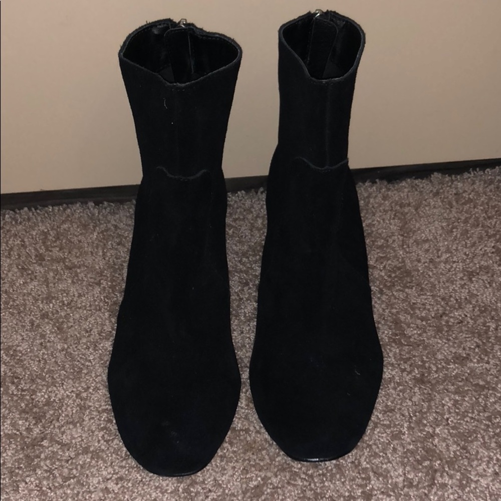 Black Suede Booties